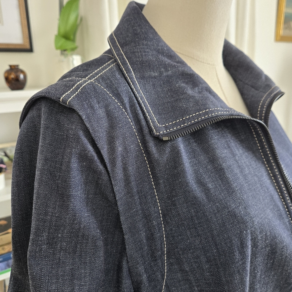 AKRIS Punto  Navy Women's Denim Jacket/Vest